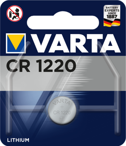 Varta CR1220 Lithium-Batterie 3 Volt 1er Blister