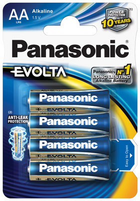12 x Panasonic Alkaline Evolta AA MN1500 LR6 Mignon 1,5V 3 x 4er Verpackung 