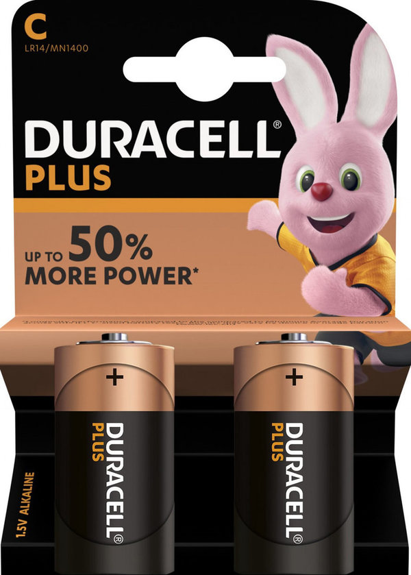 Duracell Plus MN1400 Baby C Batterie 2er Pack
