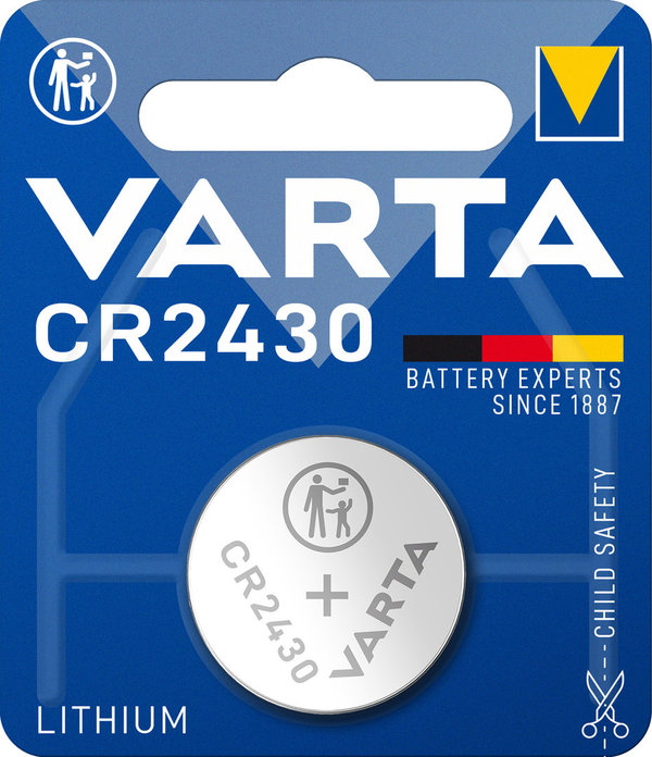 Varta CR2430 Lithiumbatterie 3 Volt 1er Blister