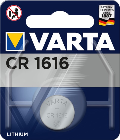 Varta CR1616 Lithium-Batterie 3 Volt 1er Blister