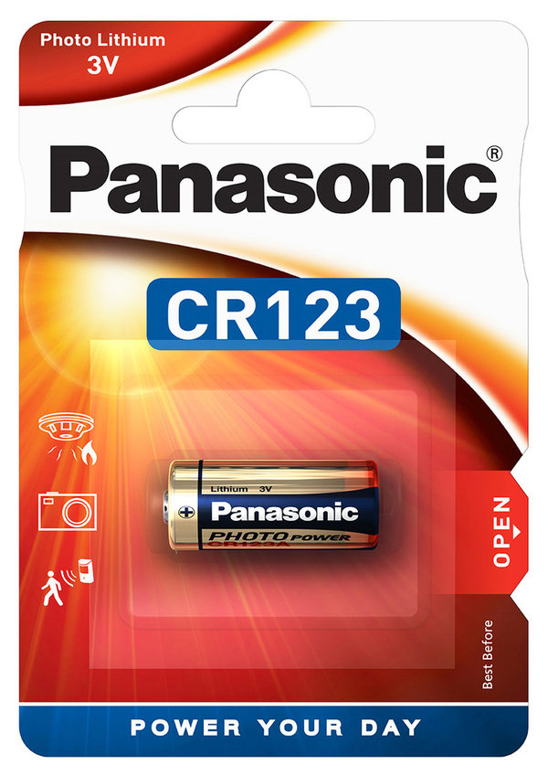 Panasonic CR123 Photo Lithium Batterie 3V