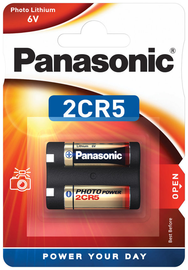 Panasonic 2CR5 Photo Power Lithium Batterie 6V