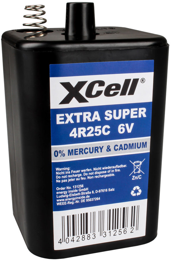 XCell Blockbatterie 4R25 6V
