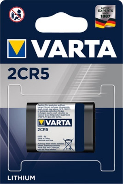 Varta 2CR5 Lithium Photo Batterie 6 Volt