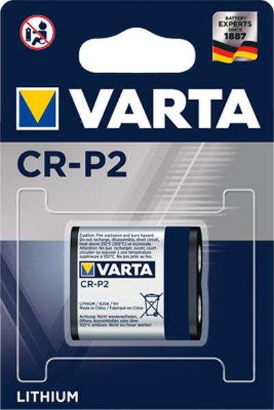 Varta CRP2 Lithium Photo Batterie 6 Volt