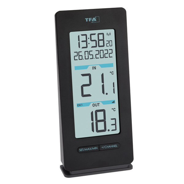 TFA Funk-Thermometer BUDDY mit Funk-Ausensensor
