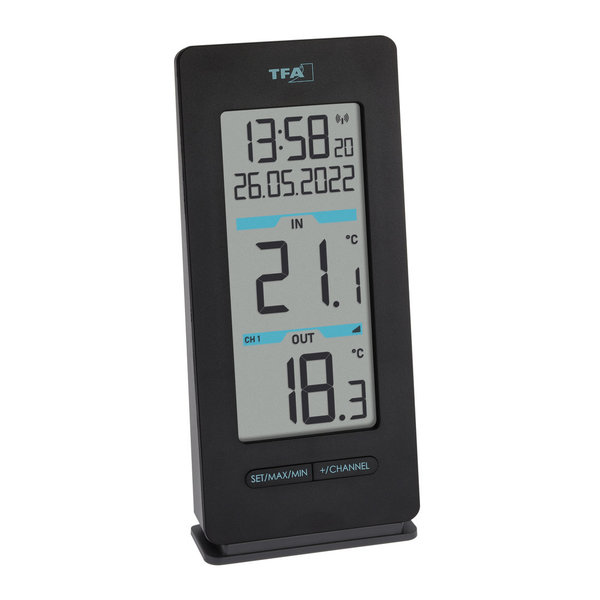TFA Funk-Thermometer BUDDY mit Funk-Ausensensor