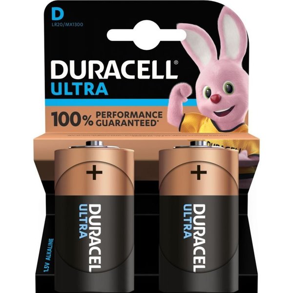 Duracell Ultra Power MX1300 Mono D Batterie 2er Pack