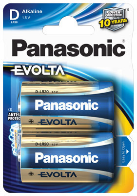 Panasonic EVOLTA LR20 Mono D Batterie 2er Pack