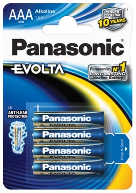 Panasonic EVOLTA AAA Micro Batterie 4er Blister