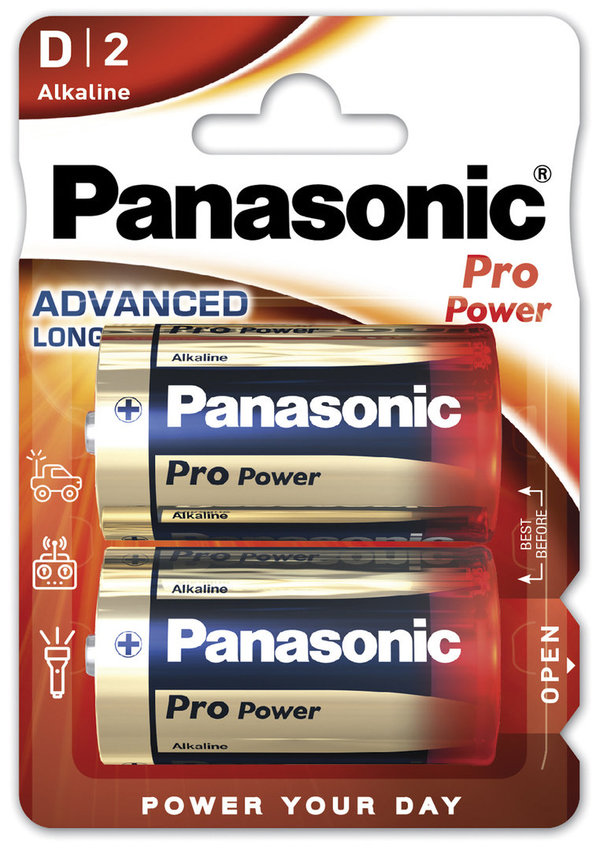 Panasonic Pro Power LR20 Mono Batterie 2er Pack