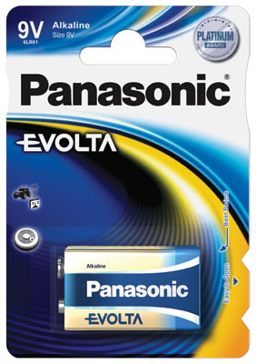 Panasonic EVOLTA 6LR61 9V-Block Batterie 1er Blister