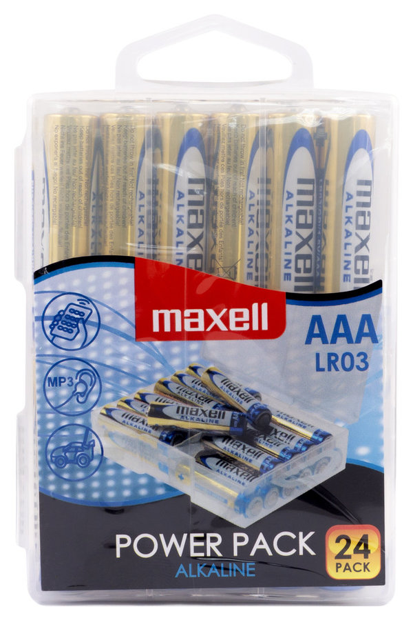Maxell 1,5V Alkaline Batterie AAA Micro R03 24er Box
