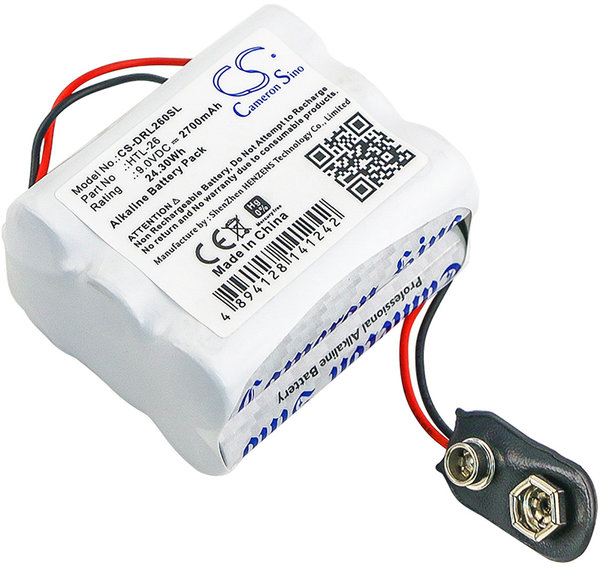 Batterie Pack 9V 2700mAh Alkaline für VINGCARD Türschlösser
