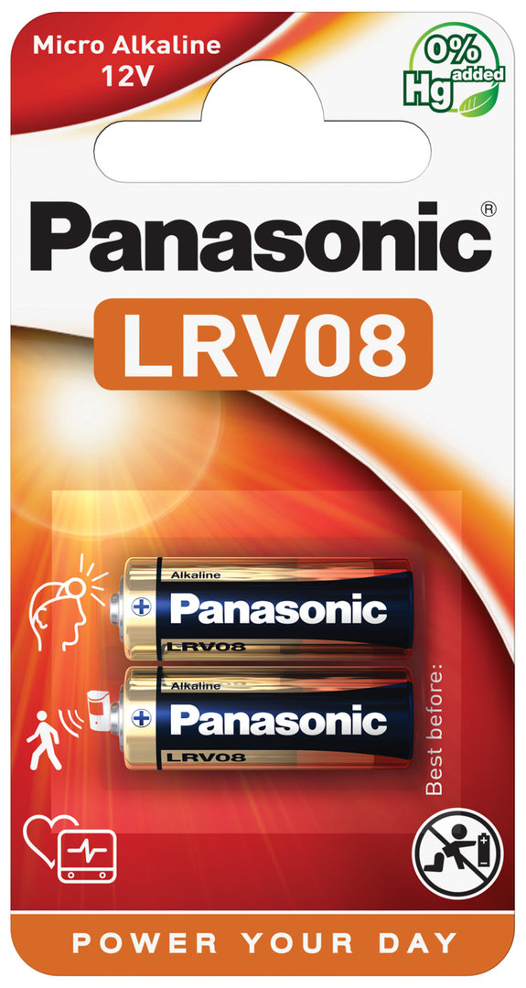 Panasonic LRV08 AG23 12V Batterie 2er Blister