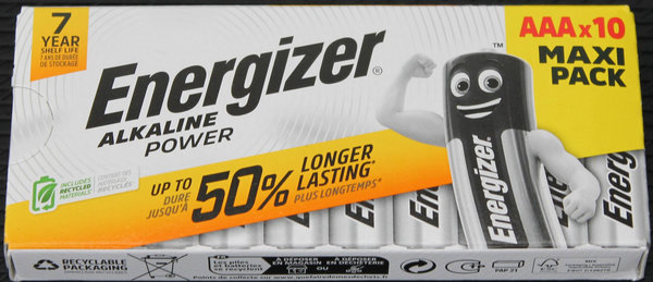 Energizer AAA Micro Batterie 10er Sparpack